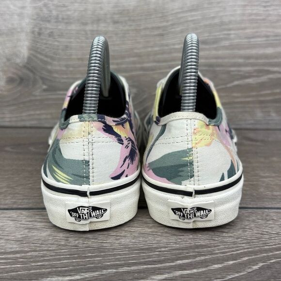 Vans Authentic Vintage Floral Marshmallow Women’s Sz 7.5 Canvas Low Top Sneaker - Picture 4 of 11